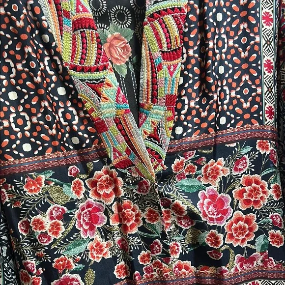 Johnny Was Patchwork Reversible Kimono - Picture 4 of 4